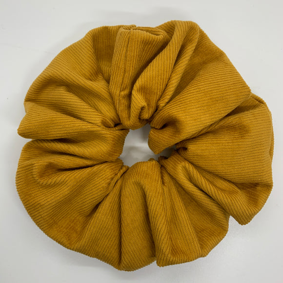 Gold Corduroy Oversized Scrunchie