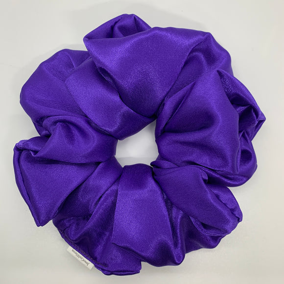 Purple Satin Oversized Scrunchie