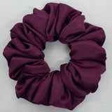 Plum Satin Scrunchie