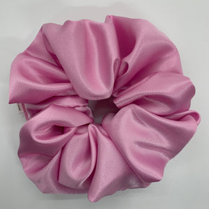 Dark Pink Satin Oversized Scrunchie