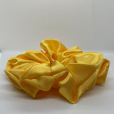 Yellow Satin Oversized Scrunchie