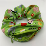 Farm Animals Zipper Scrunchie