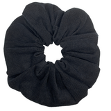 Black Corduroy Oversized Scrunchie