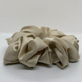 Light Taupe Satin Oversized Scrunchie